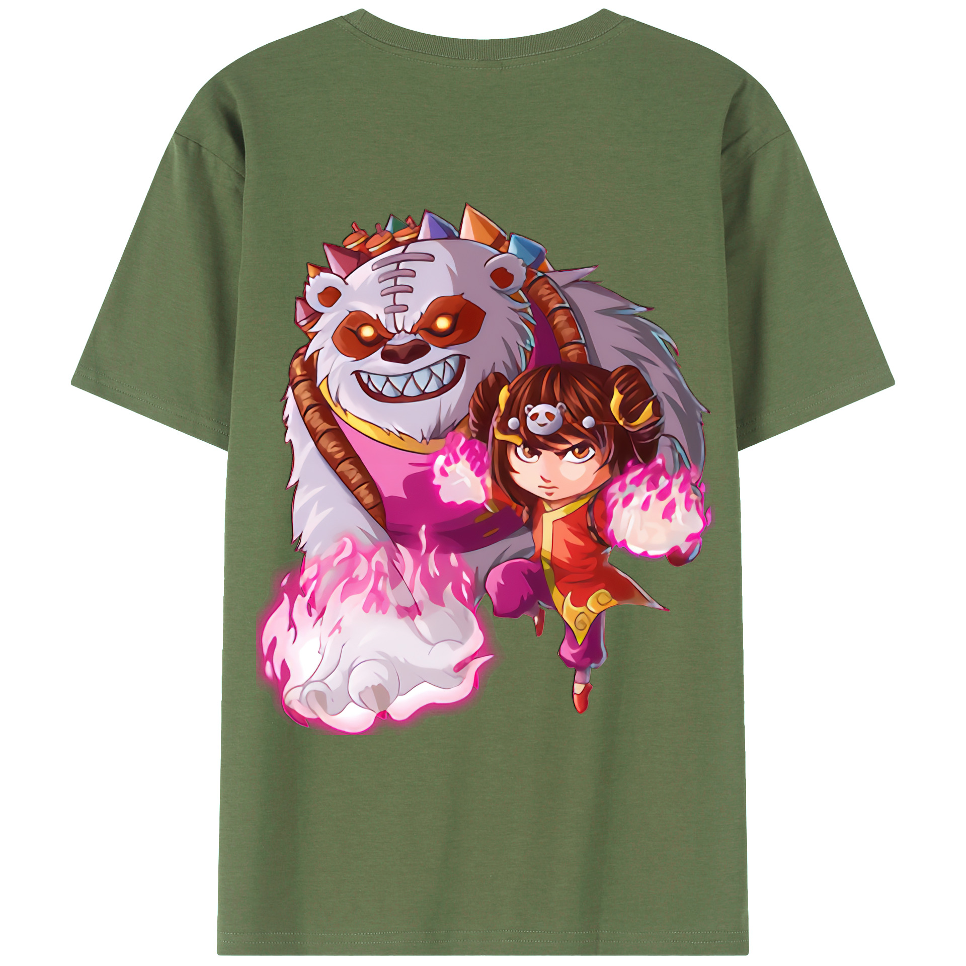 （画像用） リーグ・オブ・レジェンド League of Legends LOL 綿100％ メンズ半袖Tシャツ（バックプリント） 通気性